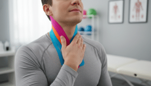 Kann Kinesiotape im Nacken helfen?